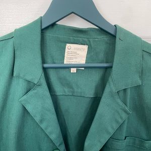 NWT For Days Everlasting Organic Twill Jumpsuit in Forest Green - Discontinued!
